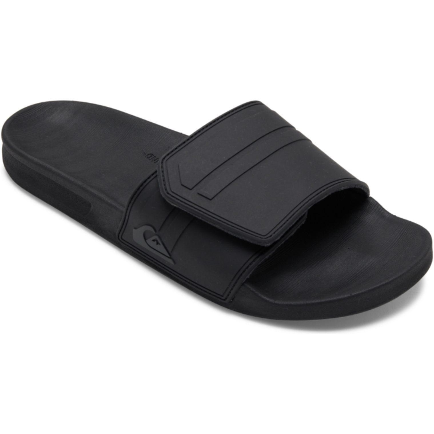 2026 Quiksilver Mens Rivi Slide Adjust Sliders AQYL101038 - Black / Grey / Black